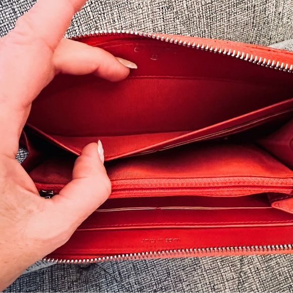 Chanel Coral Patent Leather Zip-Around Wallet - Picture 10 of 16